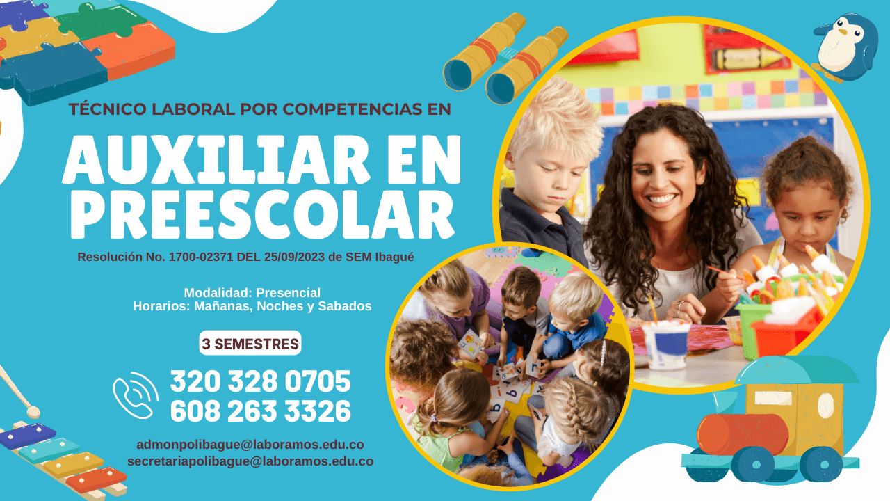 Técnico laboral por competencias en Atención a la Primera Infancia